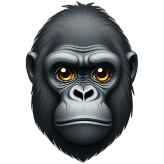 Gorilla looking very sad and upset emoji