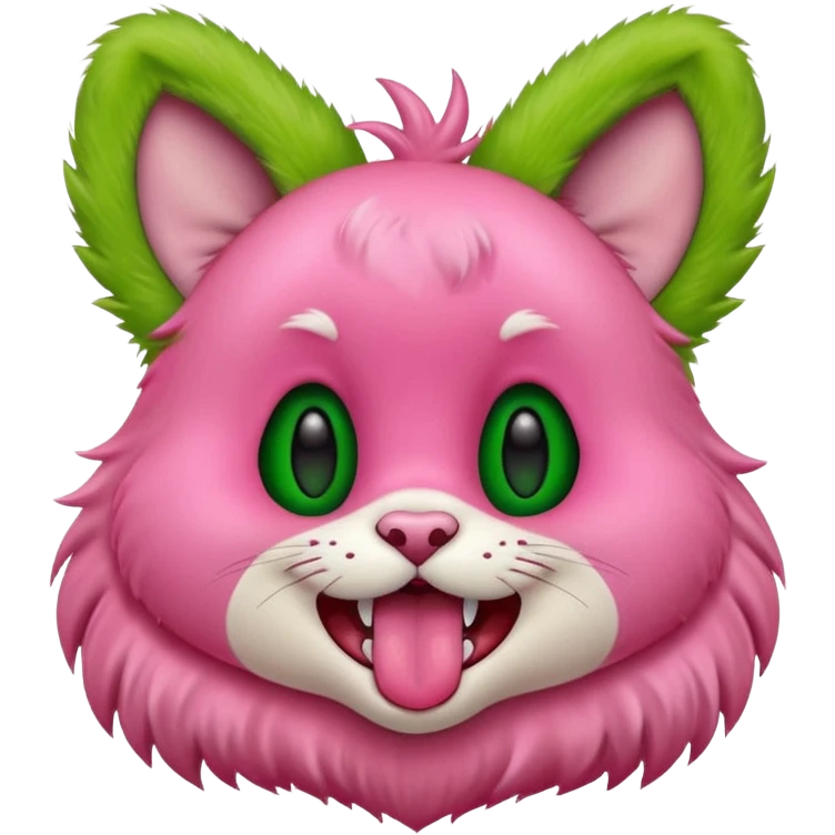 Labubu sticking out tongue emoji
