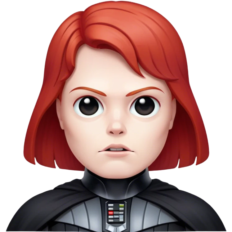 Darth Vader with red hair emoji