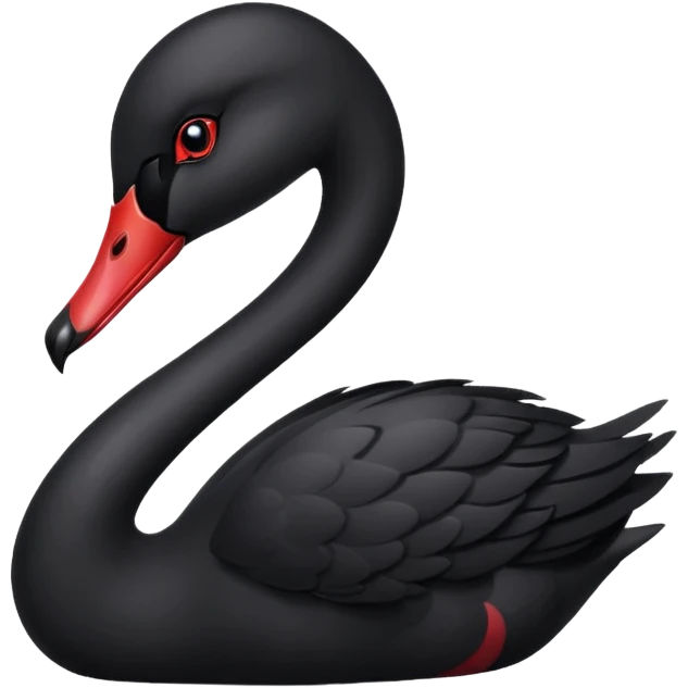 Black swan emoji