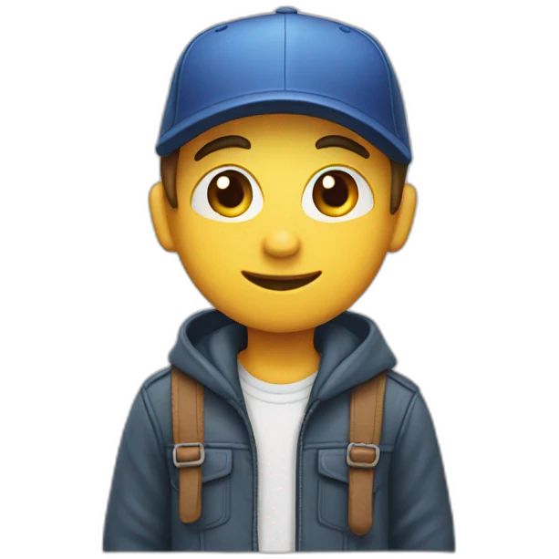 Cap boy emoji