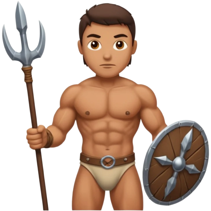 the first human with spears emoji