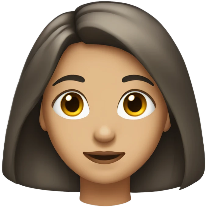 teen girl with mideum length hair emoji