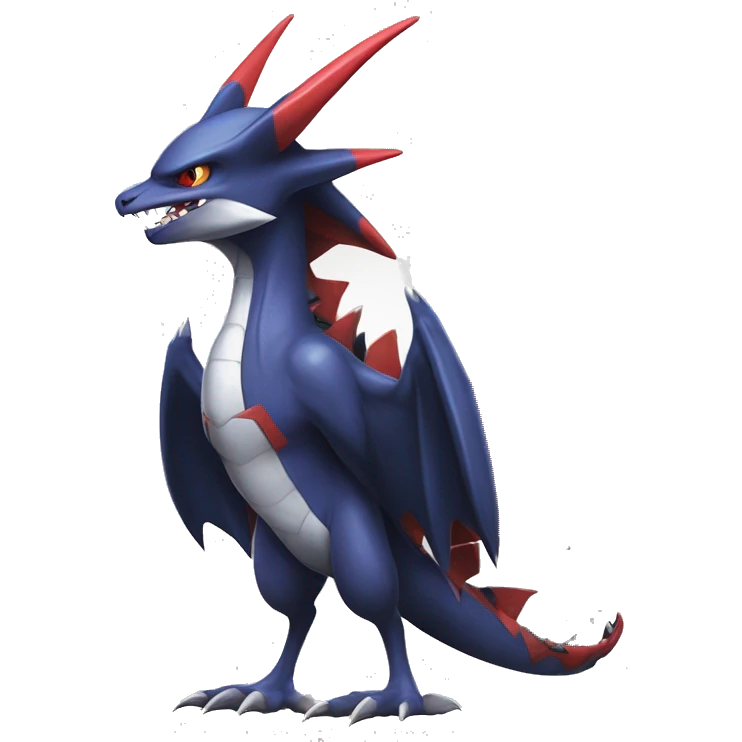 Edgy Cool Nargacuga-Noivern-Latias-Garchomp-Pokémon Full Body emoji