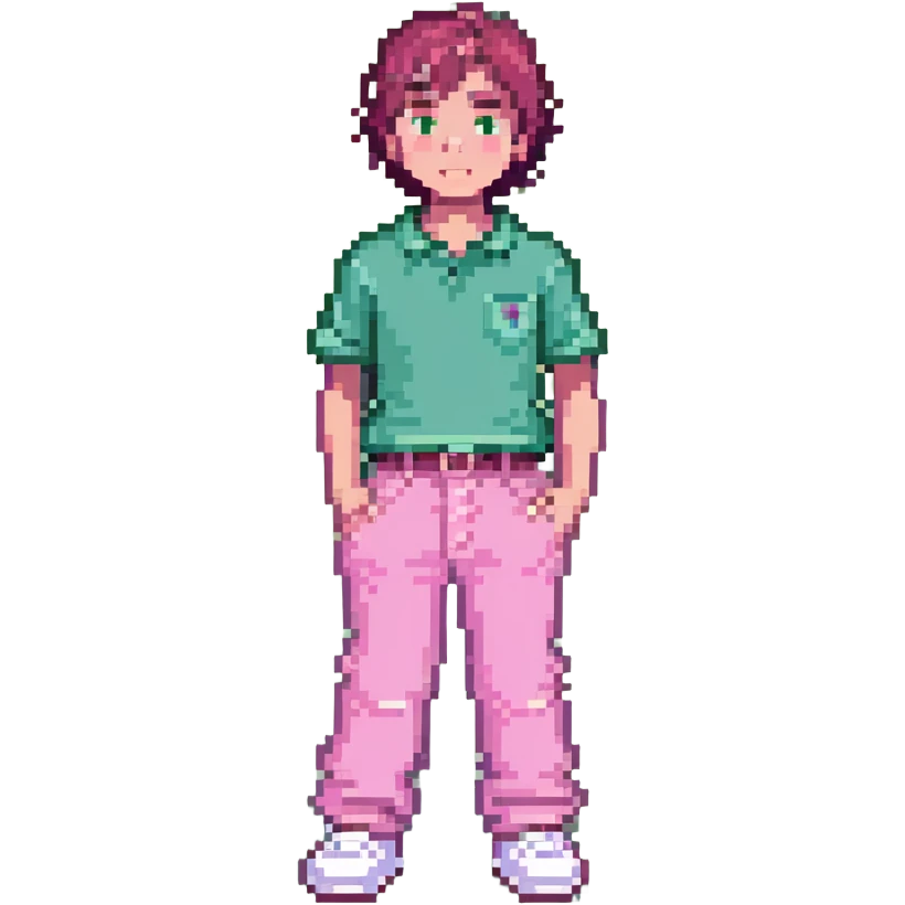 boy wearing pink pants emoji