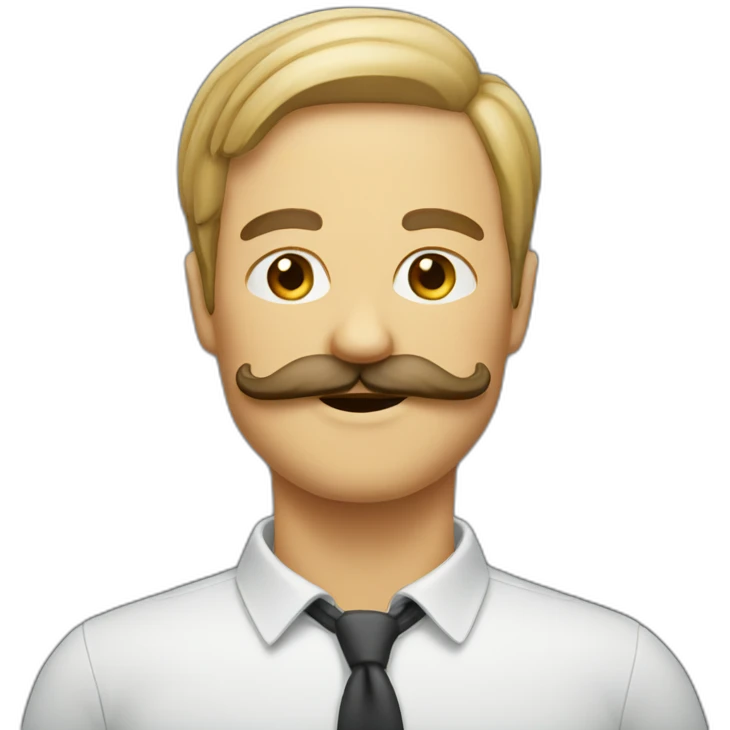 chat moustache carré emoji