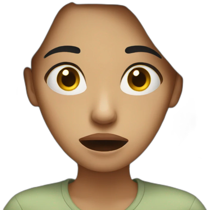 anxious woman emoji
