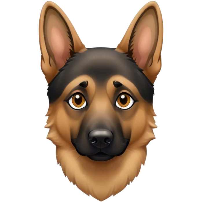 One eyed German shepherd  emoji
