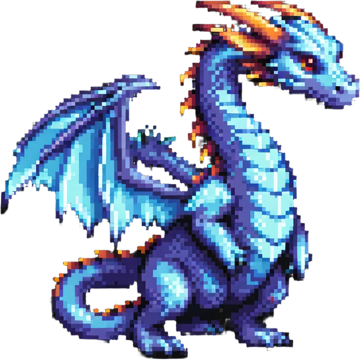 majestic fantasy dragon with wings emoji