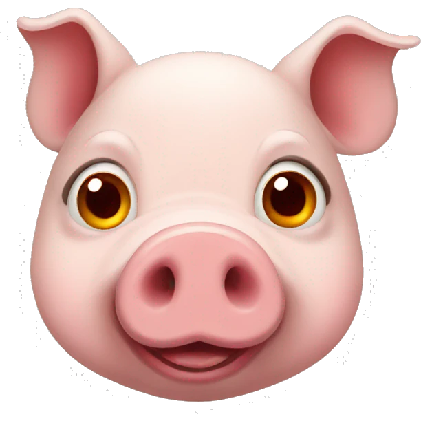 red eyed pig emoji