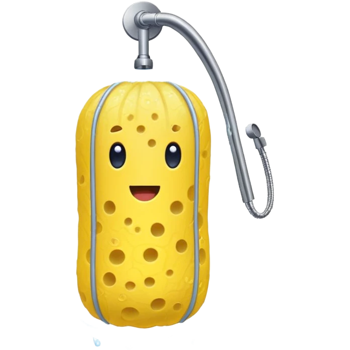 A shower loofa with a hidden camera in it emoji