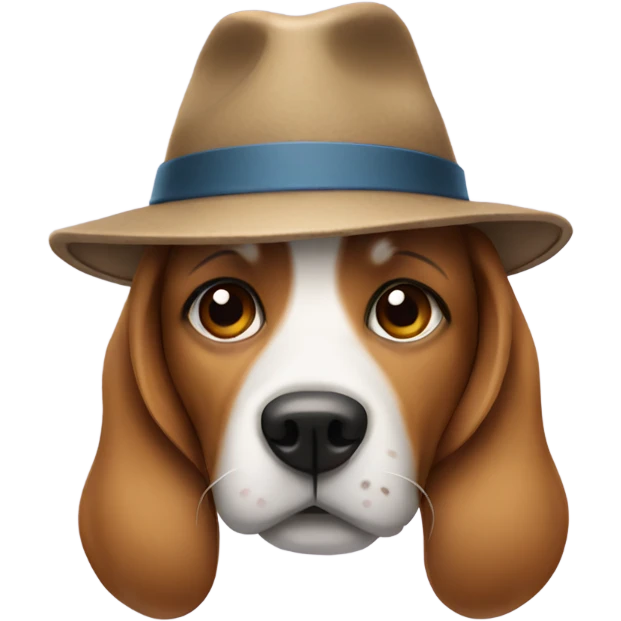 Dog with hat emoji