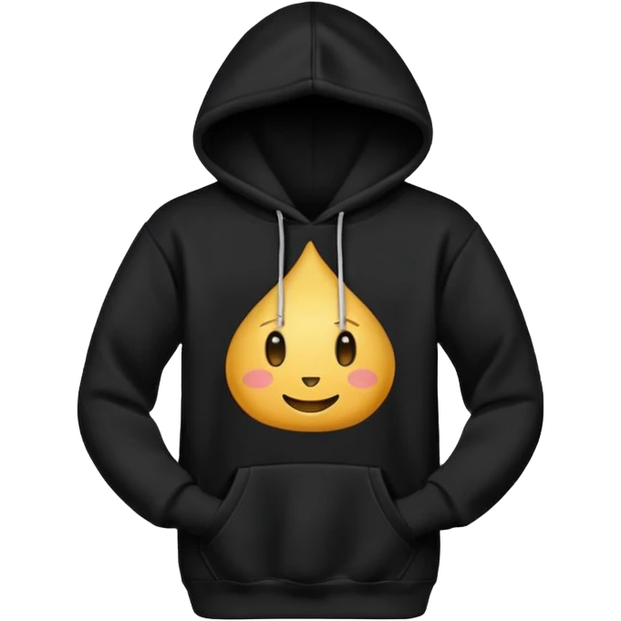 Black hoodie with inscription “Ten’s Beauty” emoji