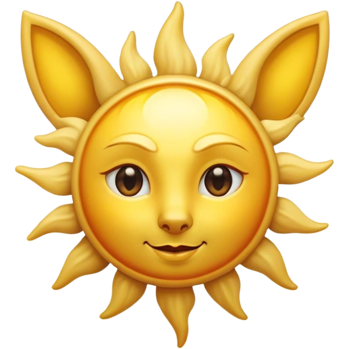 Солнце с ушами emoji
