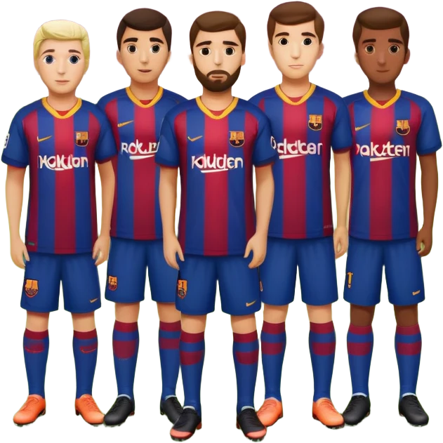 Barcelona soccer team emoji