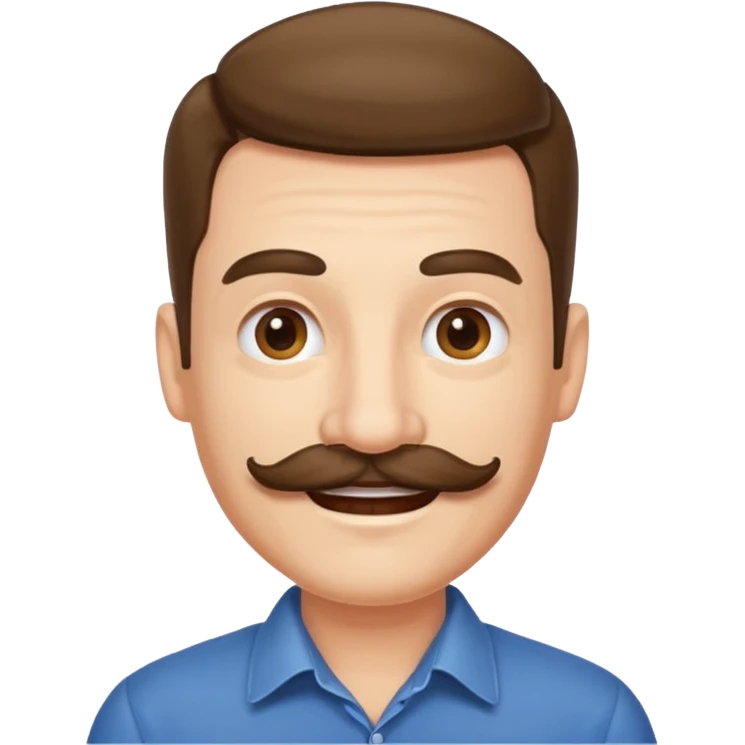 mustache man emoji
