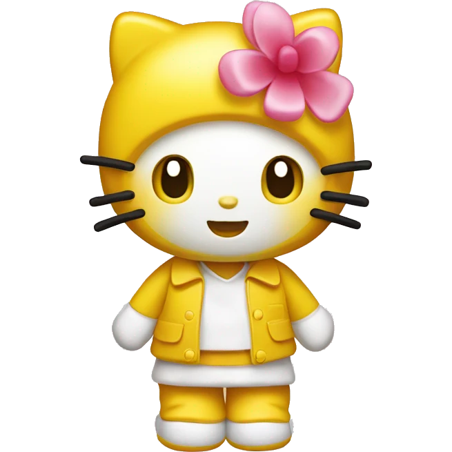 Yellow hello kitty emoji emoji