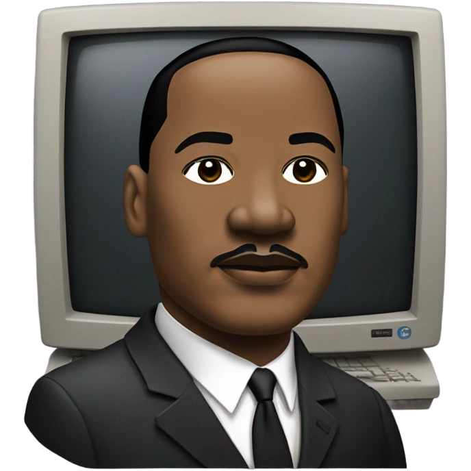 Martin luther king computer emoji