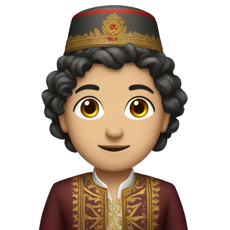 Traditional Armenian or Georgian attire emoji