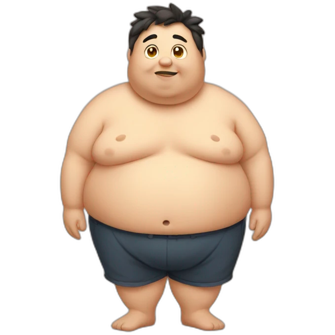 Chubby belly emoji