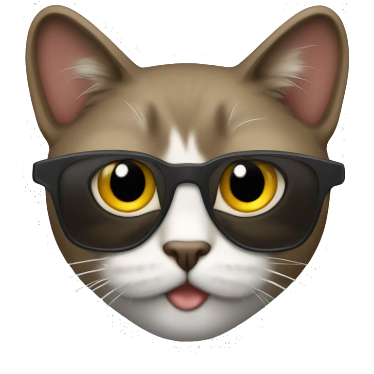 Gato de óculos escuro emoji