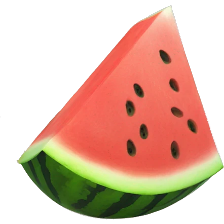 Watermelon in the beach emoji