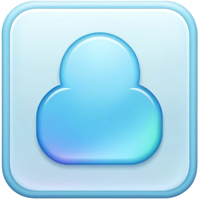 Iridescent pastel blue formal elegant sophisticated cultured neat pretty beautiful nifty app icon emoji