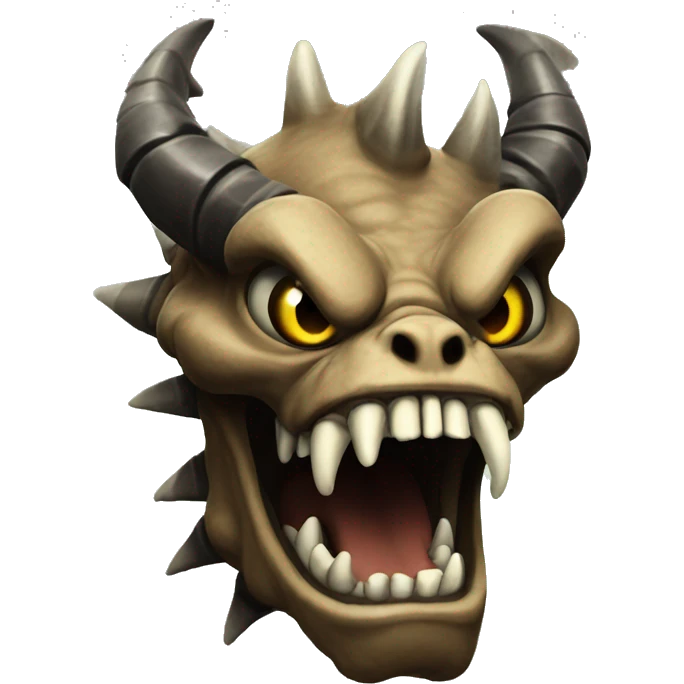 Deathclaw looking angry emoji