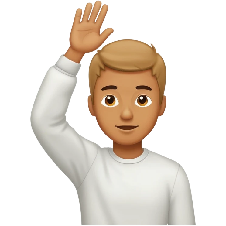 Man dabbing emoji
