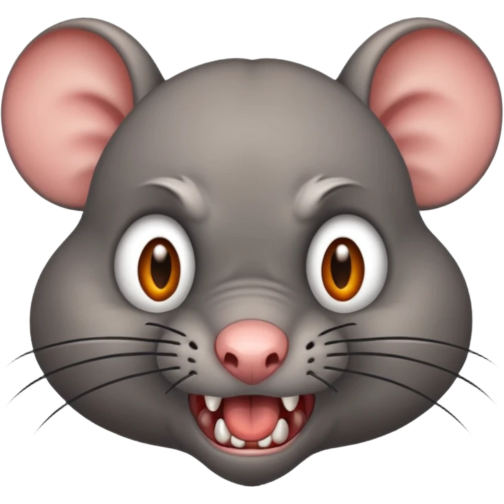 Angry rat emoji