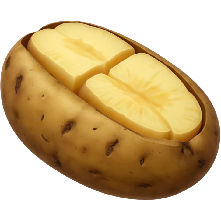 potato vegetable without face emoji