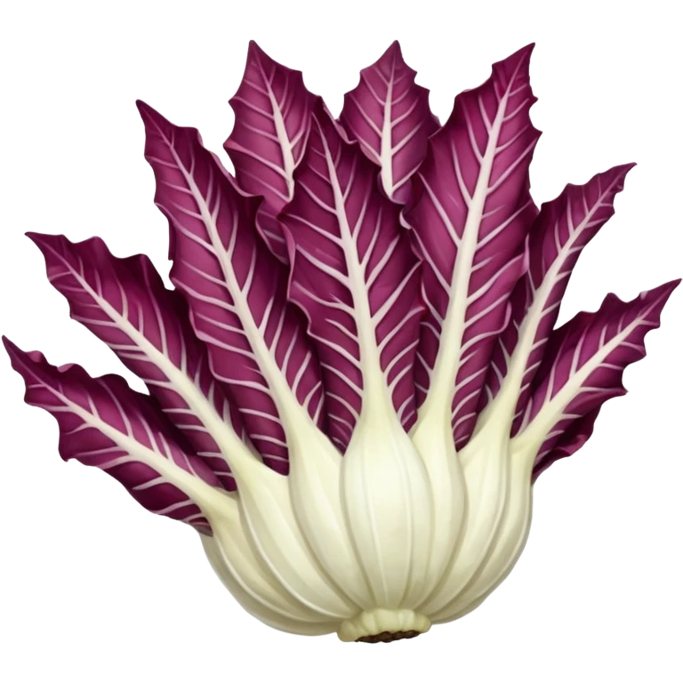 white pointy radicchio emoji