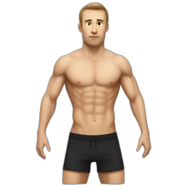 Slavic parkour guy bare torso skinny thin emoji