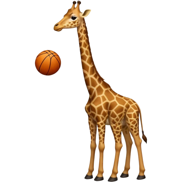 basketball player giraffe emoji