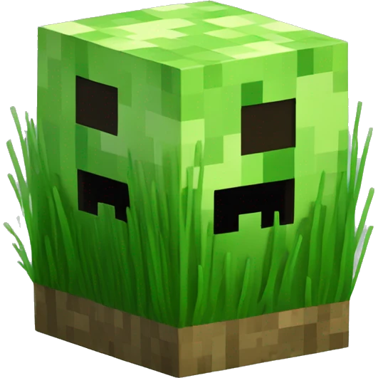 Minecraft grass block emoji