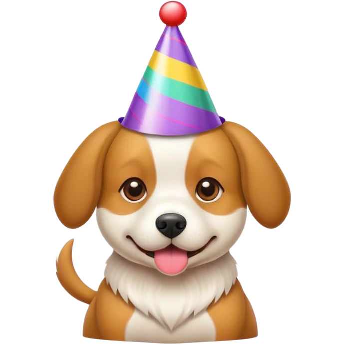 Dog with a party hat  emoji