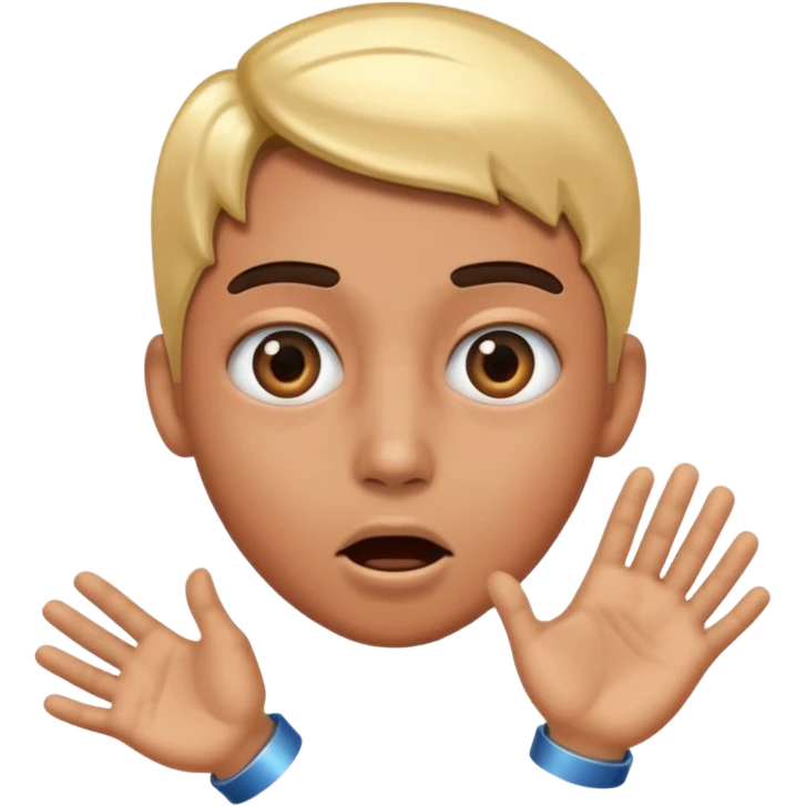 лицо удивленного человека сбоку, которого притягивает  магнит emoji