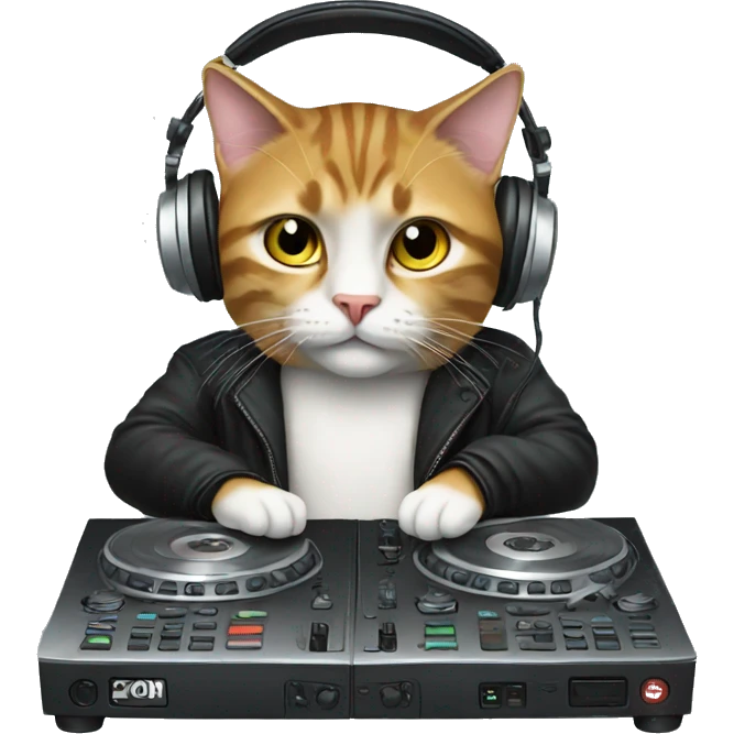 Dj cat emoji