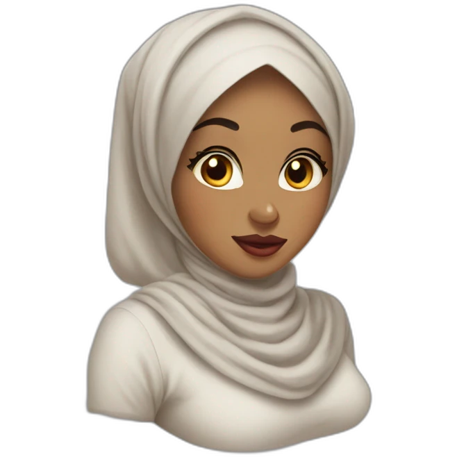 hijab pinup emoji
