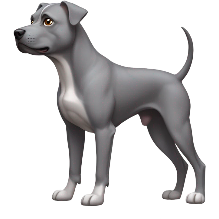 Pitbull greyhound mix emoji