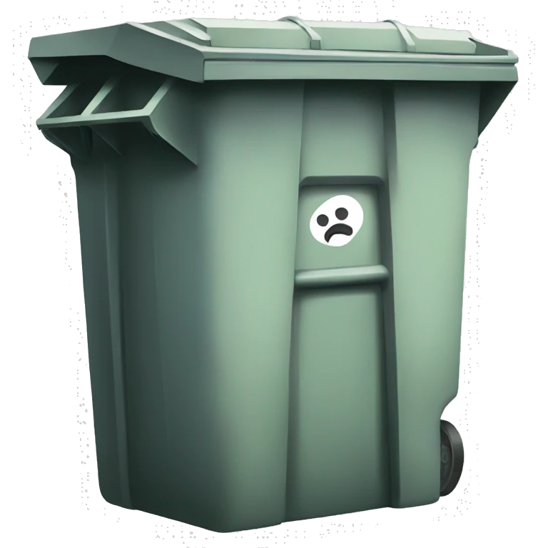 a trash dumpster emoji