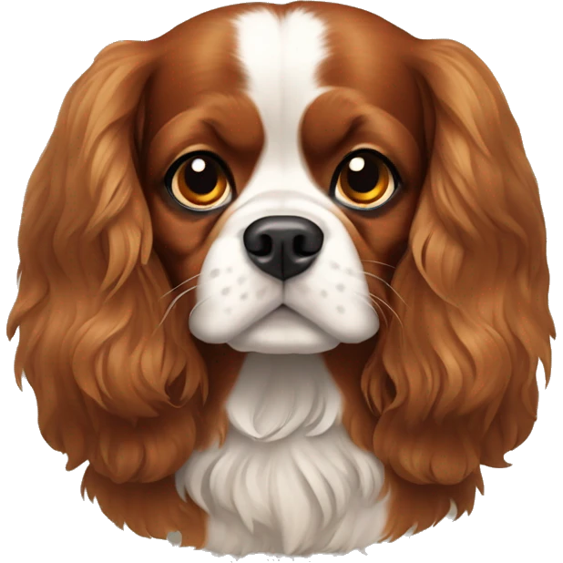 king charles spaniel dog happy emoji