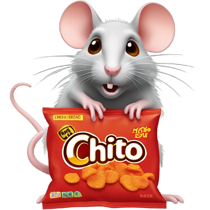 rat eating hot cheetos emoji