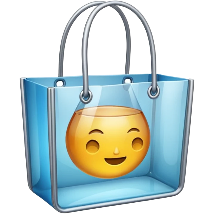Glass tote bag emoji