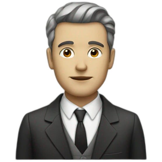 bauhaus man in suit emoji