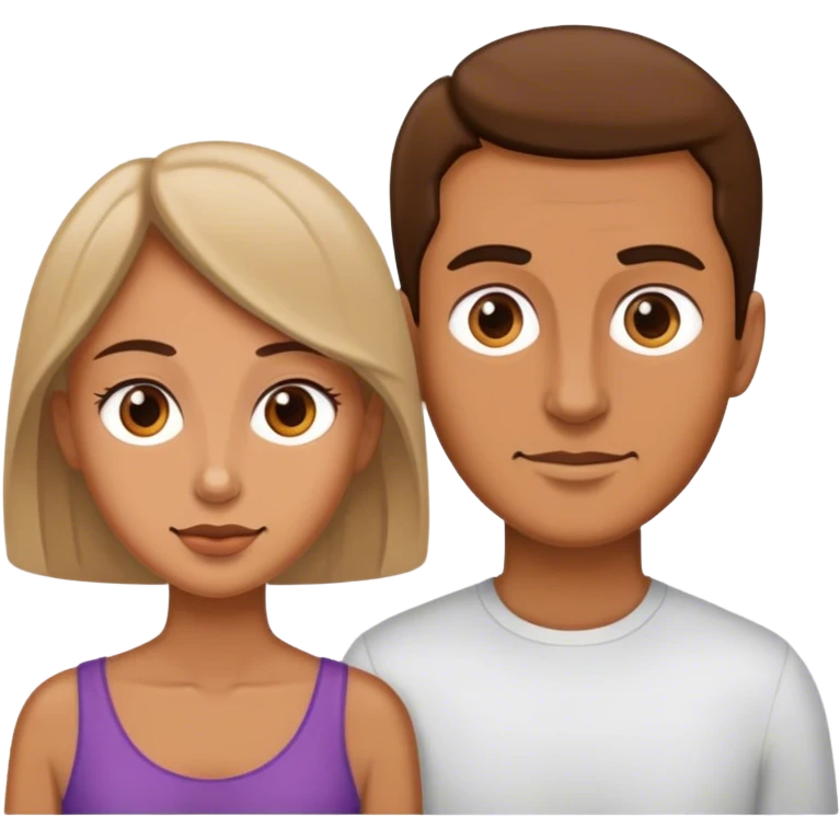 Man behind woman emoji