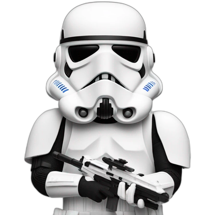 stormtrooper com mãos na cabeça emoji