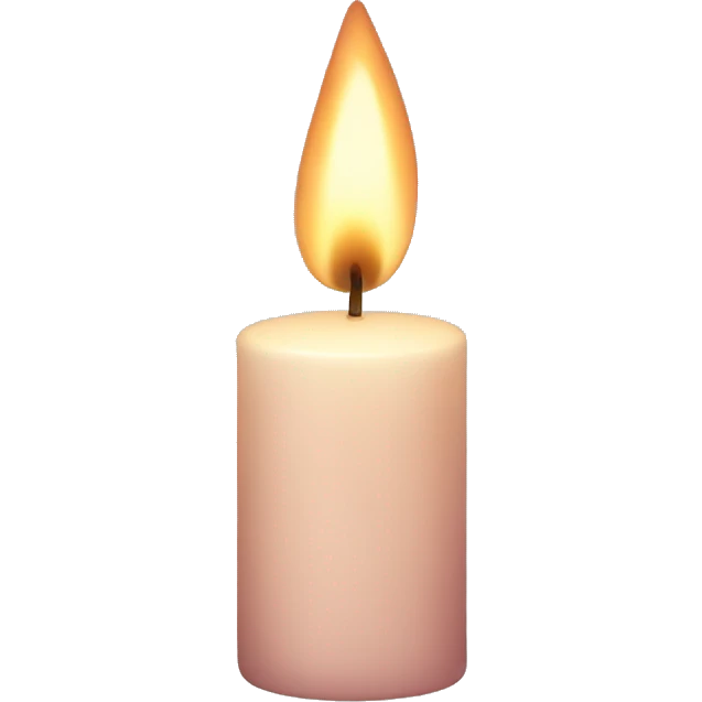 Powder-colored candle emoji