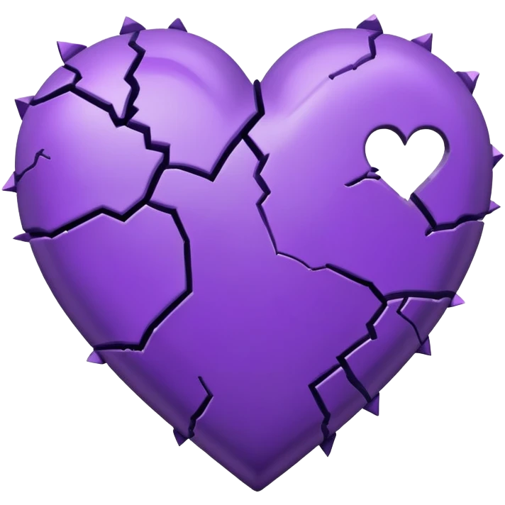 purple broken heart emoji
