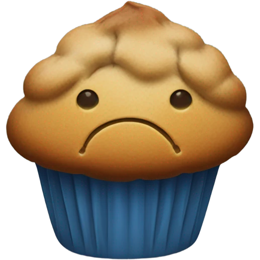 Muffin with rain under it  emoji